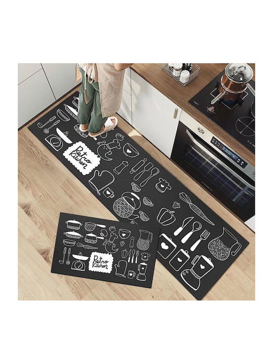 Rr-400 Rectangular Kitchen Mat with Anti-slip Underlay 40x60εκ.