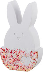 Keramik Kaninchen K947 4.8*8 Weiß-Rot