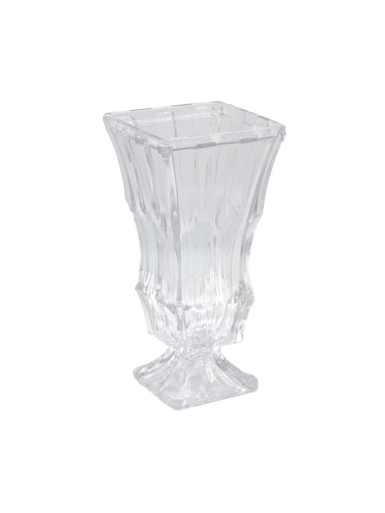Keskor Decorative Vase Transparent 12x12x24.5cm
