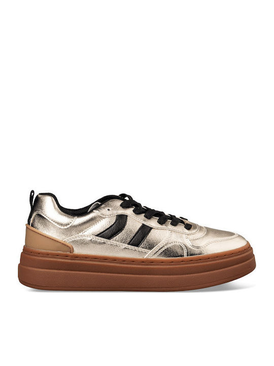 Damen Sneakers Gold