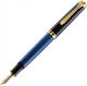 Pelikan Souveran M600 Black Blue Fountain Pen 4012700988171 Nibs Medium 14k