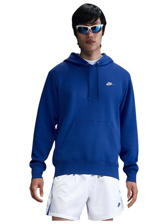Nike Club Sweatshirt With Blue Hood