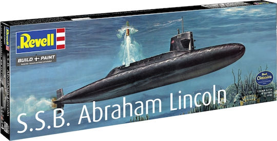 Assembly Model Revell Submarine S.s.b Abraham Lincoln 158 Pieces