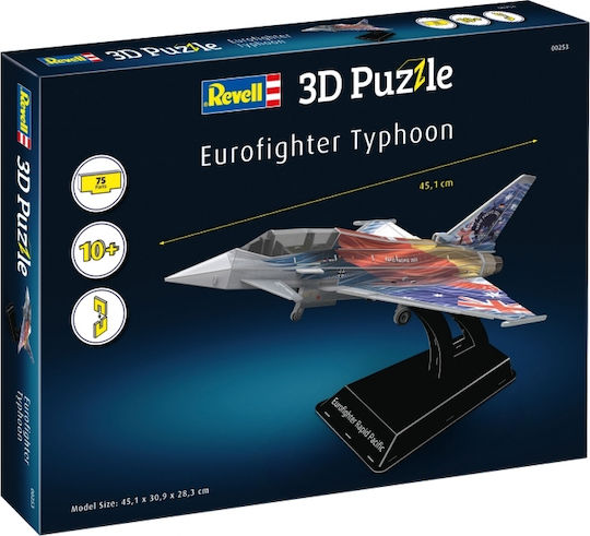 Puzzle Revell Eurofighter Typhoon Fighter Jet 3D 75 Pieces