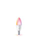 WiZ Smart Λάμπα LED 40W για Ντουί E14 και Σχήμα C37 RGBW 470lm Dimmable