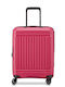 Delsey Lutece Cabin Hard Suitcase Magenta With 4 Wheels Height 55cm