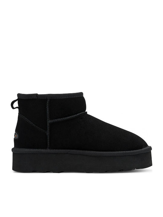 Marco Tozzi Leather Women's Ankle Boots Black