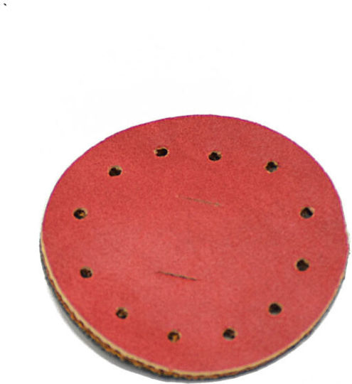 Rundes Leder- Magnet- mit Löchern 3,5cm Vintage Rotes