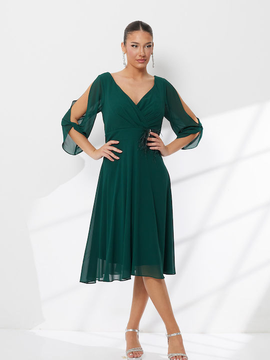 RichgirlBoudoir Summer Midi Dress for Wedding /...