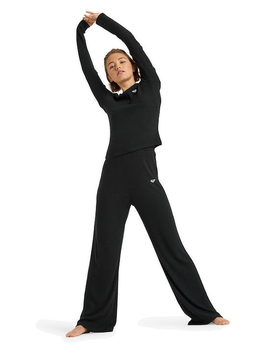 Rise & Vibe Women's Fabric Trousers with Elastic Kvj0