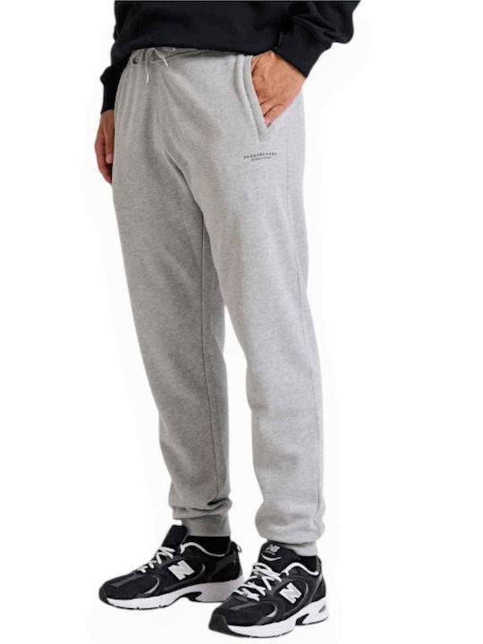 Funky Buddha Sweatpants with Elastic Grey Mel
