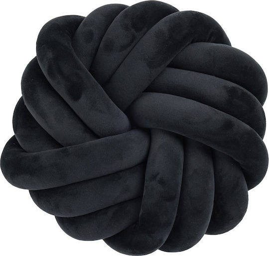 Das Home Sofa-Kissen 2290 aus Samt Schwarz 28x35cm