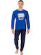 Nina Club Men's Winter Pajamas Set Royal Blue