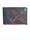 Airplane Δερμάτινο Γυναικείο Clutch Μαύρο