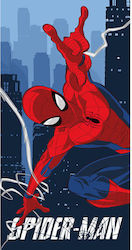 Πετσέτα Θαλάσσης Polyester 70x140cm Spiderweb Marvel Μπλε