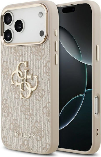 Guess Big 4G Classic Logo Back Cover Synthetic Leather / Leather Rose Gold (iPhone 17 Pro Max)