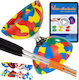 Juggle Dream Diabolo Jester Diabolo & 'Pro Sticks' Multicolored / Silver (Various Designs/Assortment of Designs) 1pc