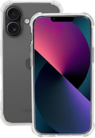 Mobilis Umschlag Rückseite Silikon Transparent (iPhone 16)