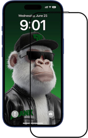 ANANK 2.5D Screen Protector Μαύρο (iPhone 17 / 17 Pro / 16 Pro)