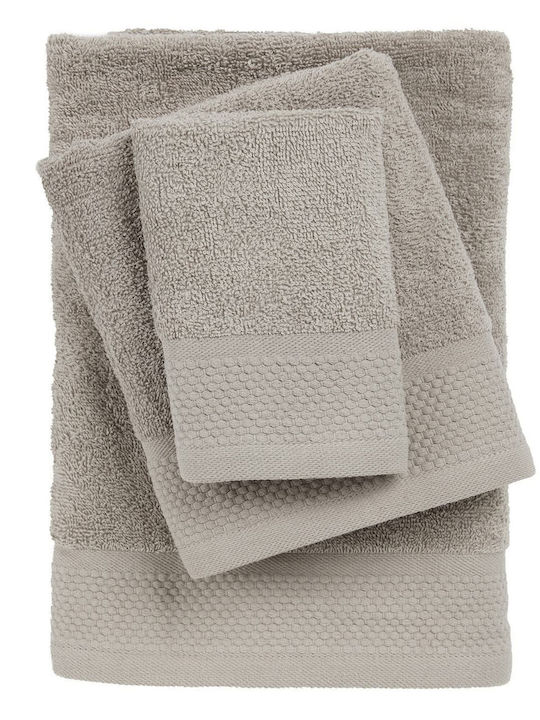 Das Home Bath Towel Set 3pcs 0834 Grey Weight 4...