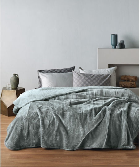 Kentia Бела Одеяло Кадифе King Size 260x240см