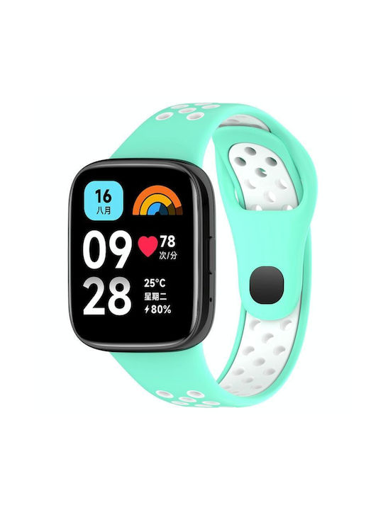 Redmi Watch 3 Lite Watch 3 Active Two Colors Silicone Watch Band Teal White