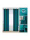 Lucktora Curtain with Grommet Green LCT-11362 140x265cm
