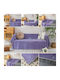 Lucktora Ριχτάρι Τετραθέσιου Καναπέ Chenille 180x320εκ. Μοβ