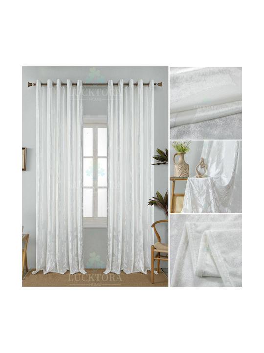 Lucktora Curtain with Grommet White LCT-11746 200x290cm