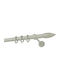 Zogometal Металик Корниз Двоен с Релса Φ25мм 240бр Grey Glossy