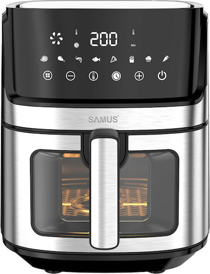Samus Air Fryer 6.5lt Ασημί AF6.5B-S1700DW