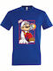 Детска тениска Royal Blue Super Mario On Fire, Fanart Design