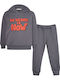 Kids Sweatpants Set Gray 2pcs