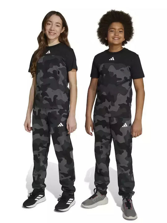 Kinder Trainingshose Black / White - Black 2Stück