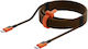 Xtorm Cablu Braided / Spiral USB 2.0 USB-C Masculin - USB-C 240W Power Delivery (PD) Portocaliu 1.5m MOB.ACC.00649