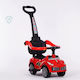 Car Ride On with Parental Handle for 12+ Months Red