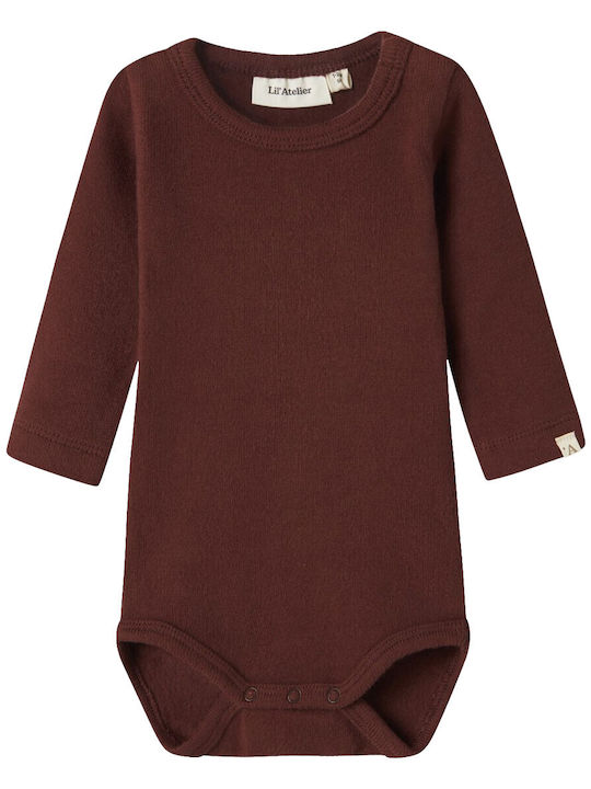 Lil' Atelier Body pentru Bebeluși Mânecă lungă Maro