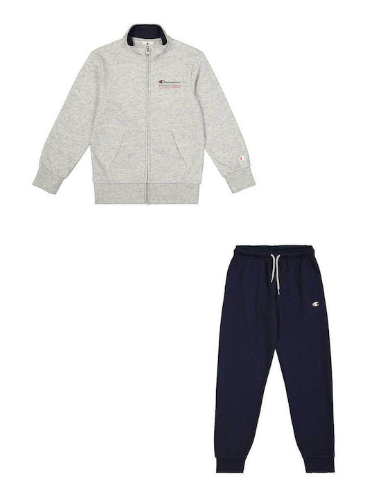 Kids Sweatpants Set With Jacket Grey 2 Pieces