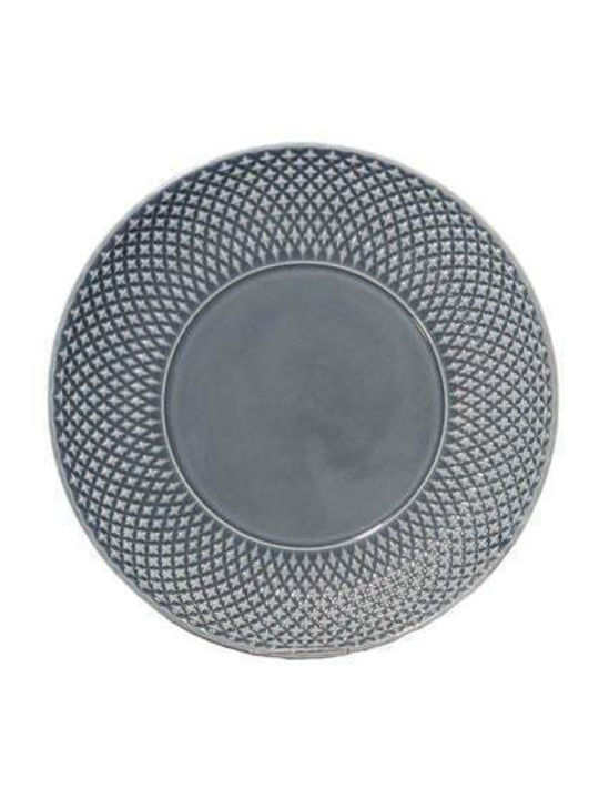 Bordallo Pinheiro Teller Untiefe Keramik Gray 17cm