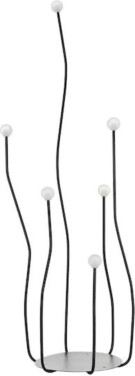 Lampa de podea LED cu Lumină Alb Natural Negru