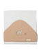 Bimbidreams Baby Bath Towel Hooded Farm White-Beige 100x100cm