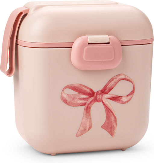 Elodie Details Rosy Bow Plastic Kids Food Container Pink