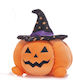 Whitehouse Leisure International LTD Plüsch Kürbis mit Hexenmeister-Hut Halloween 23 cm