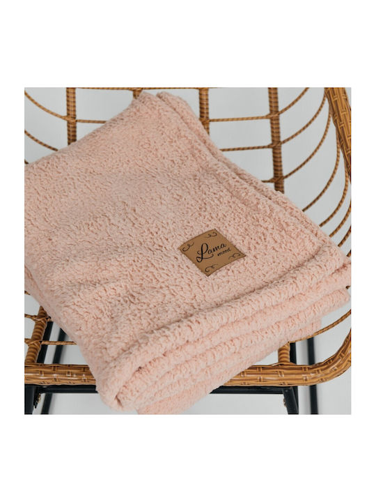 Sherpa Lama Blanket Sherpa Single 150x200cm Pink