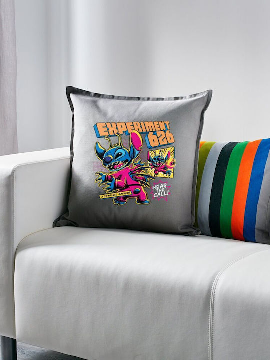 Stitch Experiment 626 Μαξιλάρι Καναπέ Γκρι 100%...