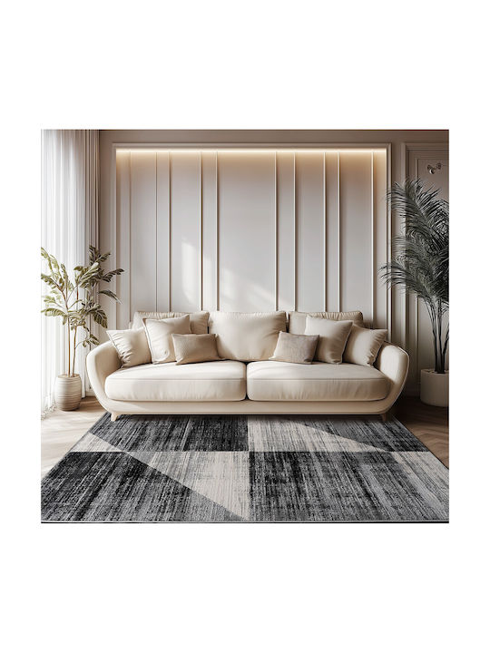 Beauty Home Serena Art 9839 Modern Bedroom Rugs Set Gray 9839-ΣΕΤ 3pcs