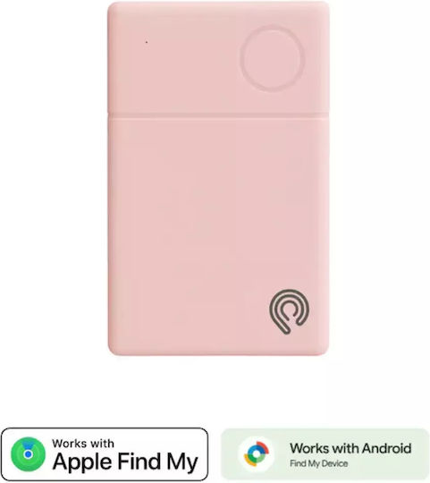 Hyperloq NeoCard Google Find Hub Ροζ Επαναφορτιζόμενο