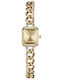 Jcou Mini Women's Watch with Gold Metal Bracelet