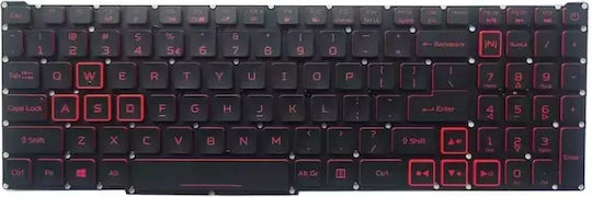 Клавиатура Acer Nki15131dx Червена Задно Осветяване Английски Език (САЩ) Mentor Premium
