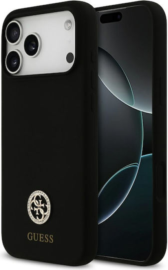 Guess Back Cover Silicone Black (iPhone 17 Pro Max)